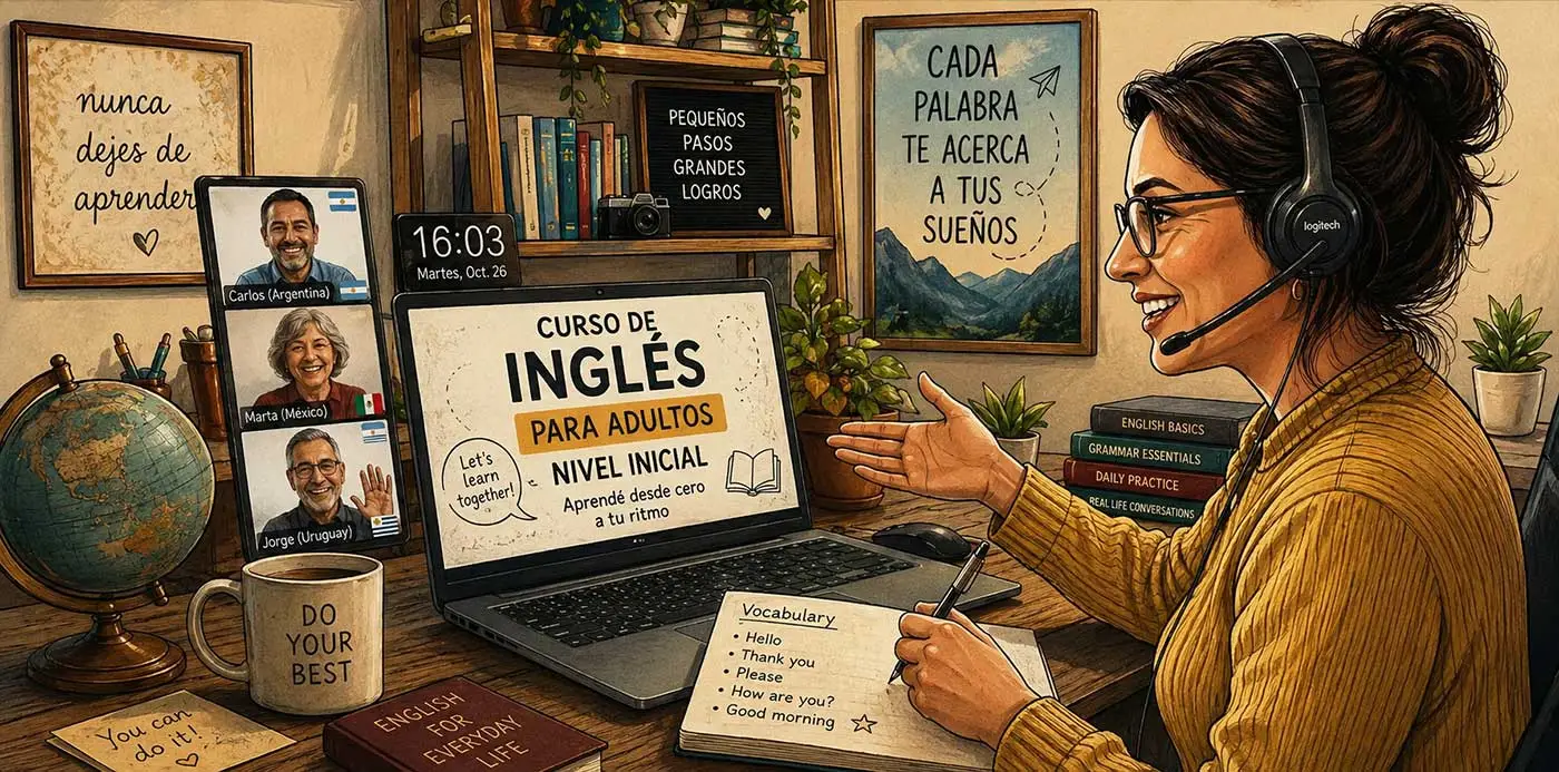 curso inglés para adultos nivel inicial
